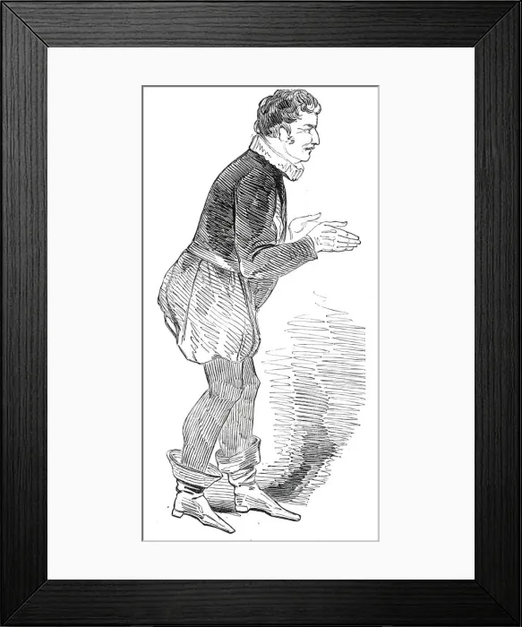 Framed Print : St. Jamess Theatre - The Amateurs - Brainworm, (Mr. Mark Lemon), 1845. Creator: Unknown Framed Print : St. Jamess Theatre - The Amateurs - Brainworm, (Mr. Mark Lemon), 1845. Creator: Unknown
