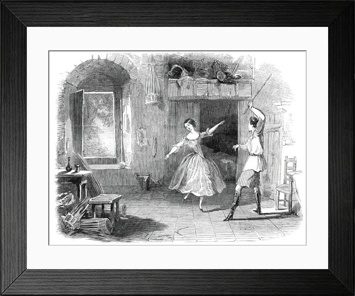 Framed Print : Scene from the ballet of Le Diable a Quatre, at the Princess Theatre, 1845 Framed Print : Scene from the ballet of Le Diable a Quatre, at the Princess Theatre, 1845
