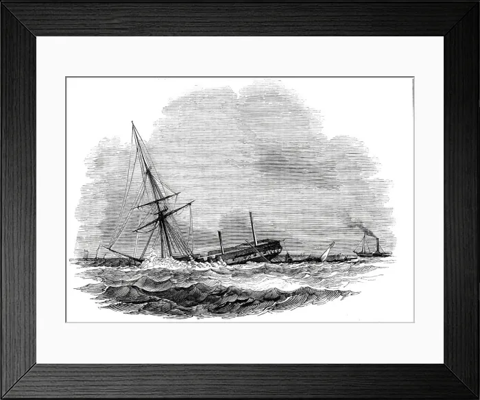 Framed Print : The John O Gaunt settling down, 1844. Creator: Unknown Framed Print : The John O Gaunt settling down, 1844. Creator: Unknown