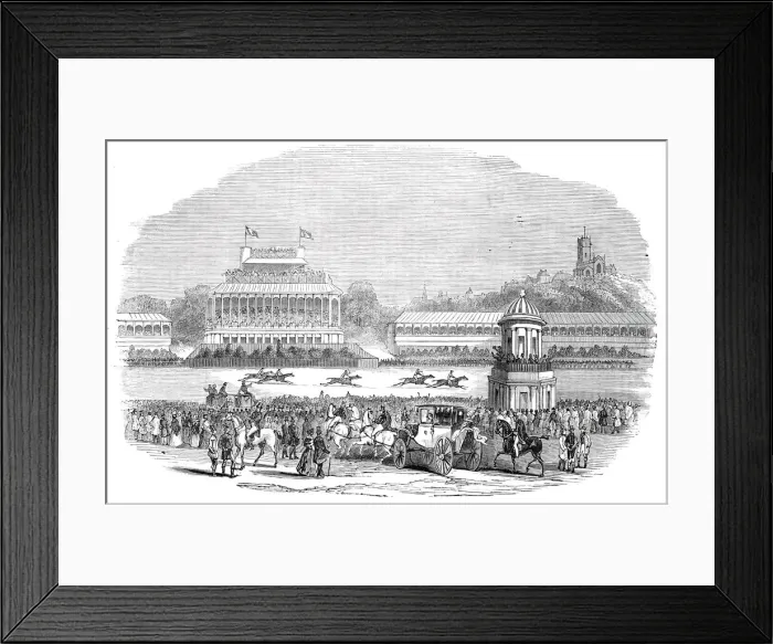 Framed Print : Wolverhampton Races, 1844. Creator: Unknown Framed Print : Wolverhampton Races, 1844. Creator: Unknown