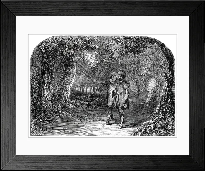 Framed Print : Scene from La Partie de Chasse de Henri Quatre, at the St Framed Print : Scene from La Partie de Chasse de Henri Quatre, at the St