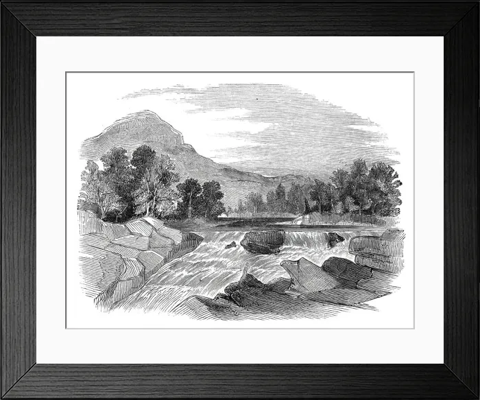 Framed Print : The Falls of the Tummell, 1844. Creator: Unknown Framed Print : The Falls of the Tummell, 1844. Creator: Unknown