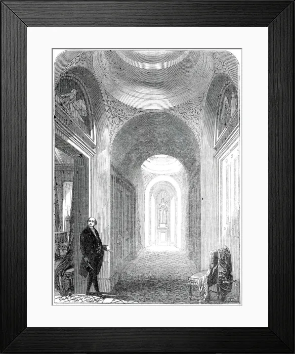 Framed Print : The Sanctuary, Lansdown Tower, 1845. Creator: Unknown Framed Print : The Sanctuary, Lansdown Tower, 1845. Creator: Unknown