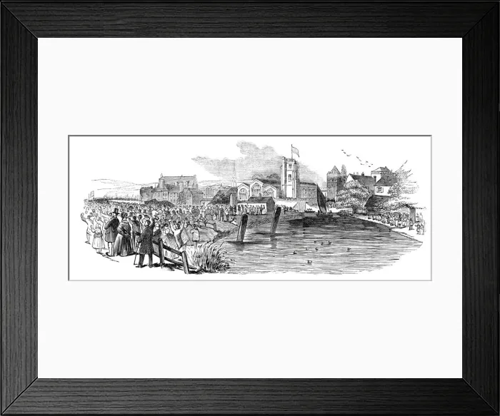Framed Print : Opening of the Maidstone Branch Railway, 1844. Creator: Unknown Framed Print : Opening of the Maidstone Branch Railway, 1844. Creator: Unknown
