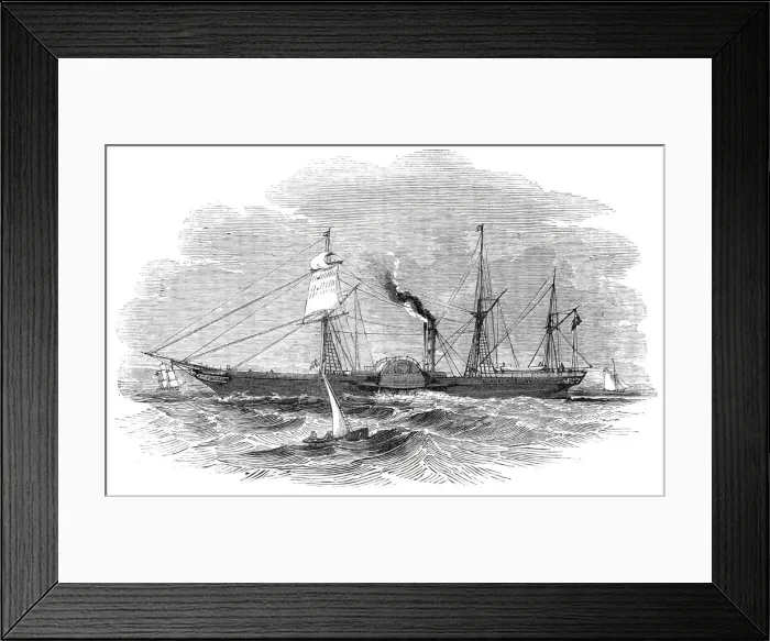 Framed Print : The City of London Aberdeen Steam-Ship, 1844. Creator: Unknown Framed Print : The City of London Aberdeen Steam-Ship, 1844. Creator: Unknown