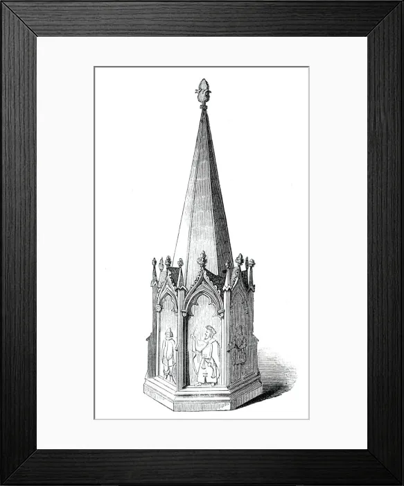 Framed Print : The case in which Shakspeares Jug is kept, 1844. Creator: Unknown Framed Print : The case in which Shakspeares Jug is kept, 1844. Creator: Unknown