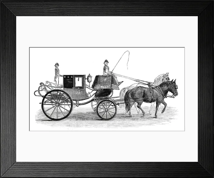 Framed Print : General Tom Thumbs carriage, 1844. Creator: Unknown Framed Print : General Tom Thumbs carriage, 1844. Creator: Unknown