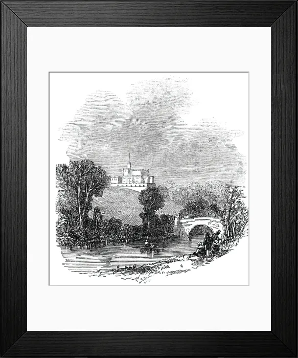 Framed Print : Lambton Castle, 1844. Creator: Unknown Framed Print : Lambton Castle, 1844. Creator: Unknown