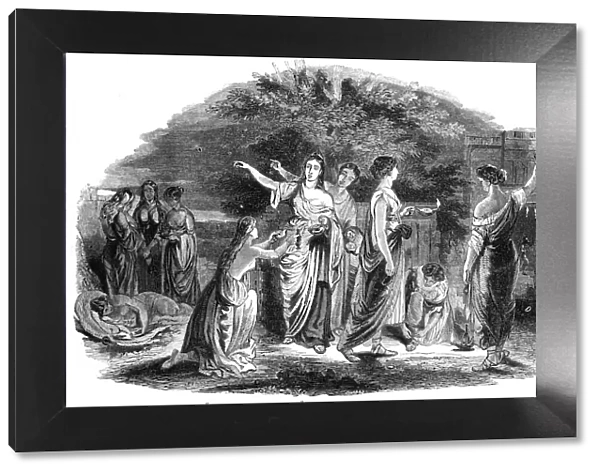 The Wise and Foolish Virgins, in the Royal Academy Exhibition, painted by Lauder, 1844