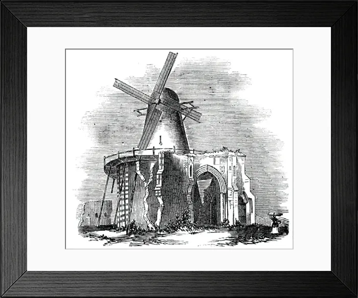 Framed Print : St. Benets Abbey, 1844. Creator: Unknown Framed Print : St. Benets Abbey, 1844. Creator: Unknown