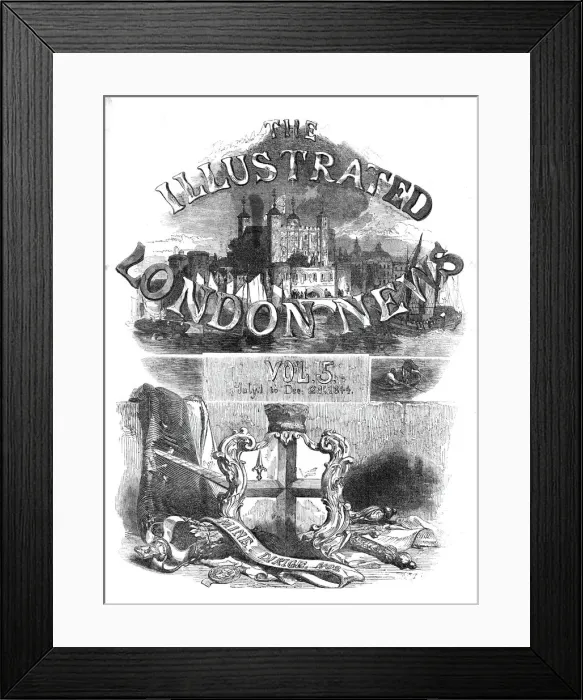 Framed Print : The Illustrated London News, from July 1 to December 28, 1844. Creator: Unknown Framed Print : The Illustrated London News, from July 1 to December 28, 1844. Creator: Unknown