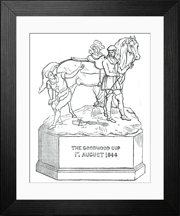 Framed Print : Prize plate - The Cup, 1844. Creator: Unknown Framed Print : Prize plate - The Cup, 1844. Creator: Unknown