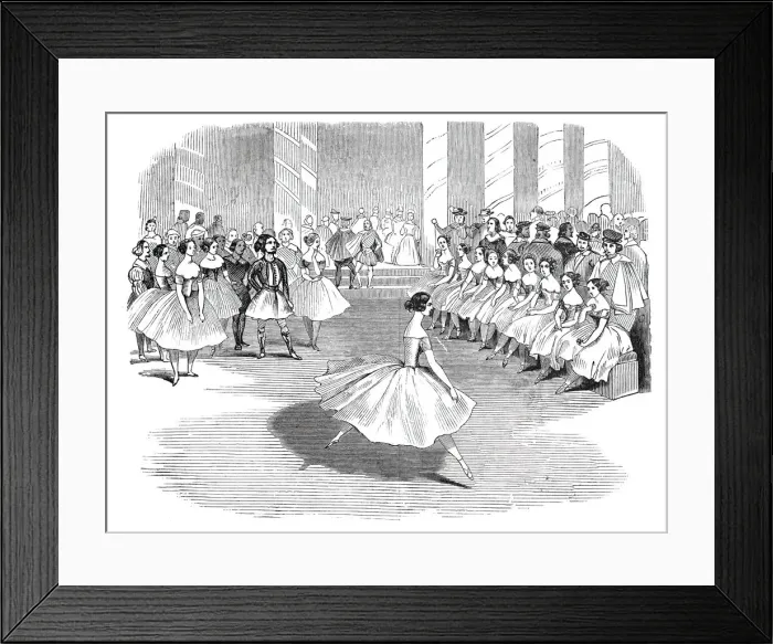 Framed Print : Mademoiselle Cerito, in the ballet of Alma, 1844. Creator: Unknown Framed Print : Mademoiselle Cerito, in the ballet of Alma, 1844. Creator: Unknown