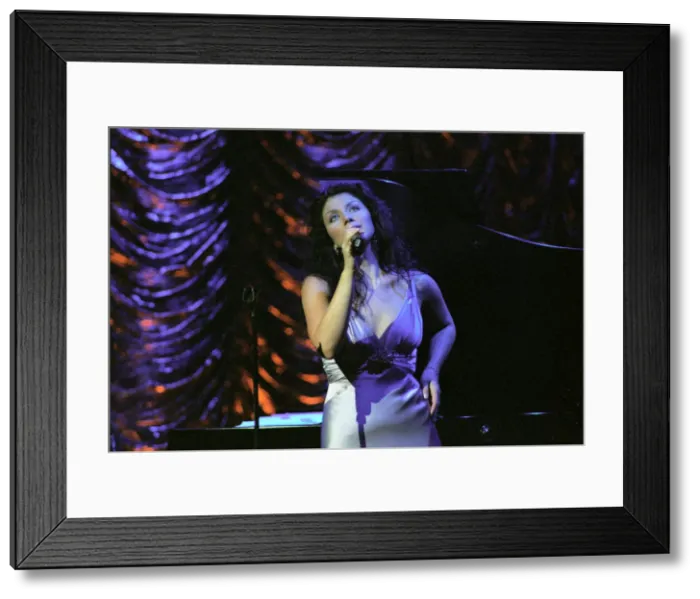 Framed Print : Jane Monheit, Brecon Jazz Festival, Brecon, Powys, Wales, Aug 2004