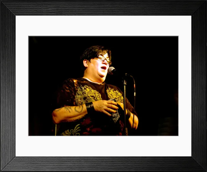 Framed Print : Lea DeLaria, Brunswick, Hove, West Sussex, Nov 2009. Creator: Brian O Connor Framed Print : Lea DeLaria, Brunswick, Hove, West Sussex, Nov 2009. Creator: Brian O Connor