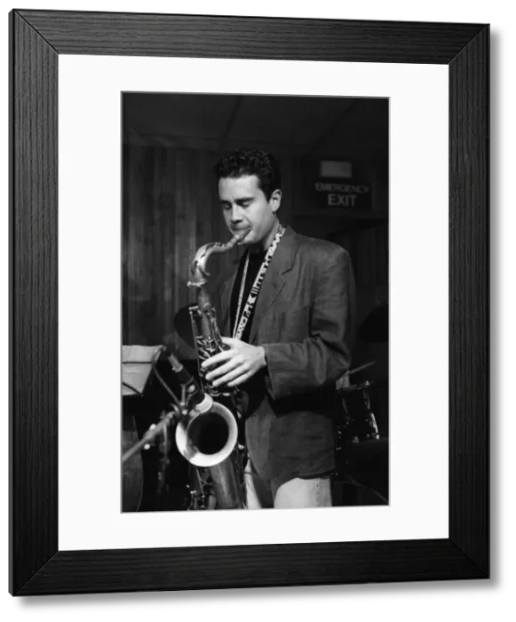 Framed Print : Rick Margitza, Tenor Clef, Hoxton Square, London, June 1991. Creator: Brian O Connor Framed Print : Rick Margitza, Tenor Clef, Hoxton Square, London, June 1991. Creator: Brian O Connor