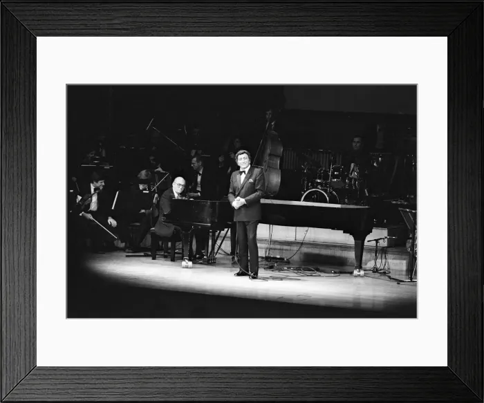 Framed Print : Tony Bennett and Ralph Sharon, Fairfield Halls, Croydon, Mar 1988 Framed Print : Tony Bennett and Ralph Sharon, Fairfield Halls, Croydon, Mar 1988
