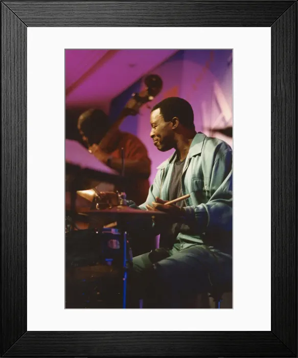 Framed Print : Herlin Riley, Nairn International Jazz Fesival, Scotland, 2004. Creator: Brian Foskett Framed Print : Herlin Riley, Nairn International Jazz Fesival, Scotland, 2004. Creator: Brian Foskett