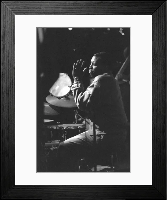 Framed Print : Herlin Riley, Nairn Jazz Week, Scotland, 2004. Creator: Brian Foskett