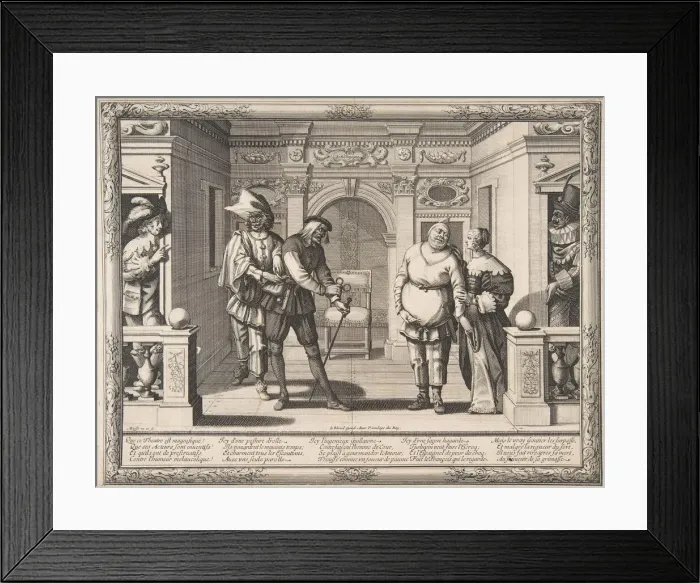 Framed Print : Actors at the Hotel de Bourgogne, ca. 1633-34. Creator: Abraham Bosse Framed Print : Actors at the Hotel de Bourgogne, ca. 1633-34. Creator: Abraham Bosse