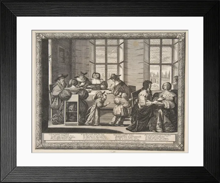 Framed Print : The Marriage Contract, 1633. Creator: Abraham Bosse Framed Print : The Marriage Contract, 1633. Creator: Abraham Bosse