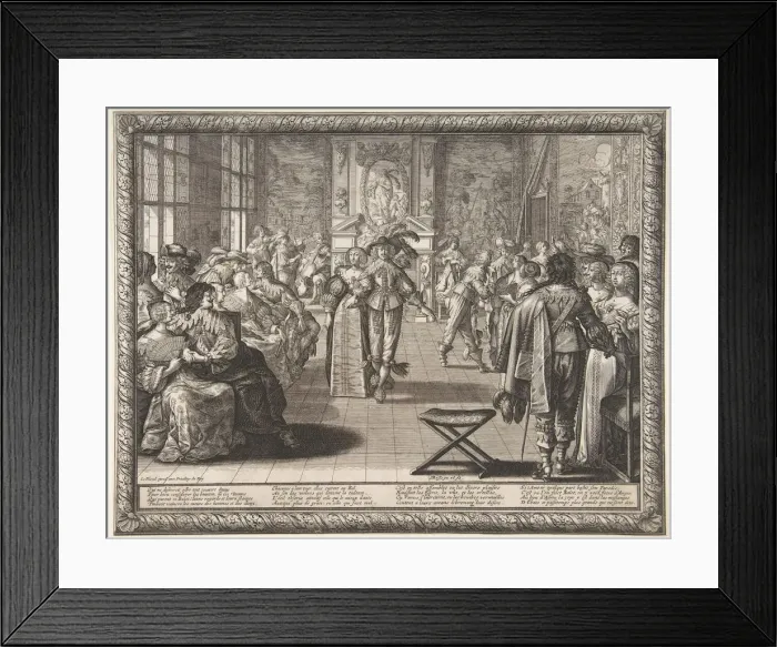 Framed Print : The Ball, ca. 1634. Creator: Abraham Bosse Framed Print : The Ball, ca. 1634. Creator: Abraham Bosse