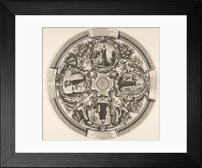 Framed Print : The Four Seasons, mid to late 17th century. Creator: Abraham Bosse Framed Print : The Four Seasons, mid to late 17th century. Creator: Abraham Bosse