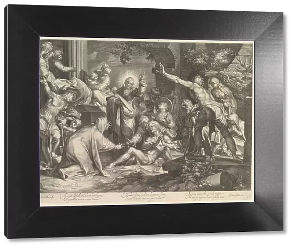 Raising of Lazarus, ca. 1600. Creator: Abraham Bloemaert