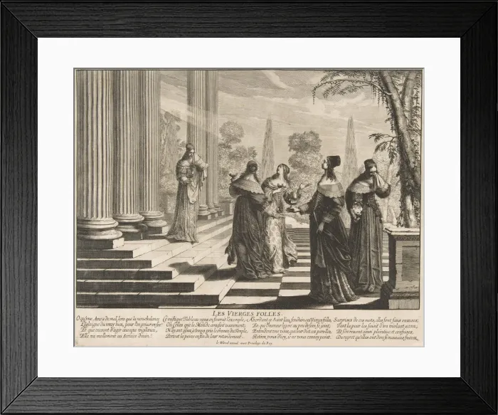 Framed Print : The Foolish Virgins Rejected, ca. 1635. Creator: Abraham Bosse Framed Print : The Foolish Virgins Rejected, ca. 1635. Creator: Abraham Bosse