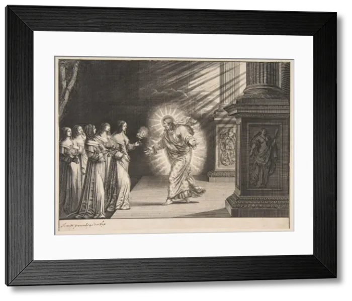 Framed Print : The Wise Virgins before Christ, ca. 1635. Creator: Abraham Bosse Framed Print : The Wise Virgins before Christ, ca. 1635. Creator: Abraham Bosse