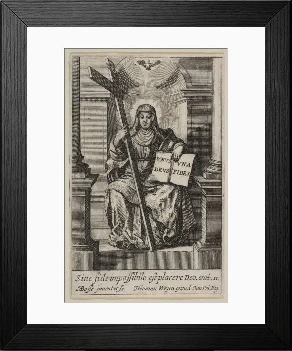 Framed Print : Faith, 1636. Creator: Abraham Bosse Framed Print : Faith, 1636. Creator: Abraham Bosse
