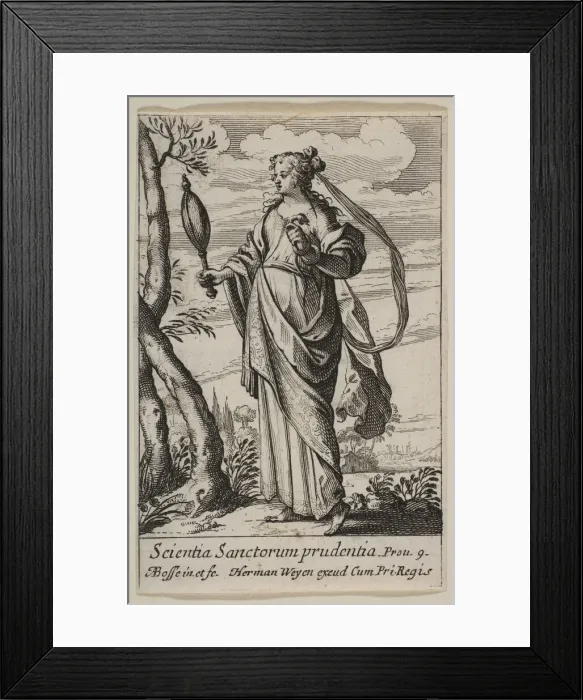 Framed Print : Prudence, 1636. Creator: Abraham Bosse Framed Print : Prudence, 1636. Creator: Abraham Bosse