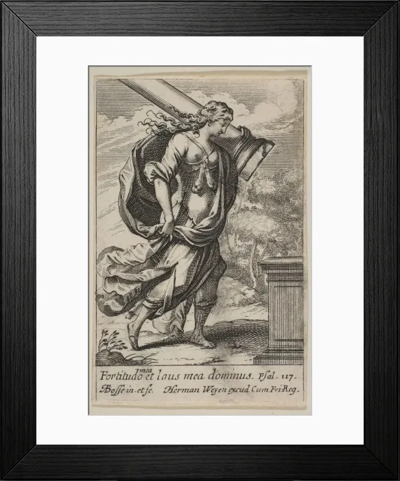 Framed Print : Fortitude, 1636. Creator: Abraham Bosse Framed Print : Fortitude, 1636. Creator: Abraham Bosse