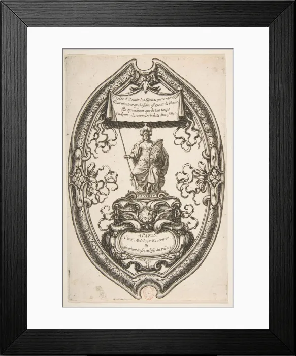 Framed Print : Virtue: Athena, 1637. Creator: Abraham Bosse Framed Print : Virtue: Athena, 1637. Creator: Abraham Bosse
