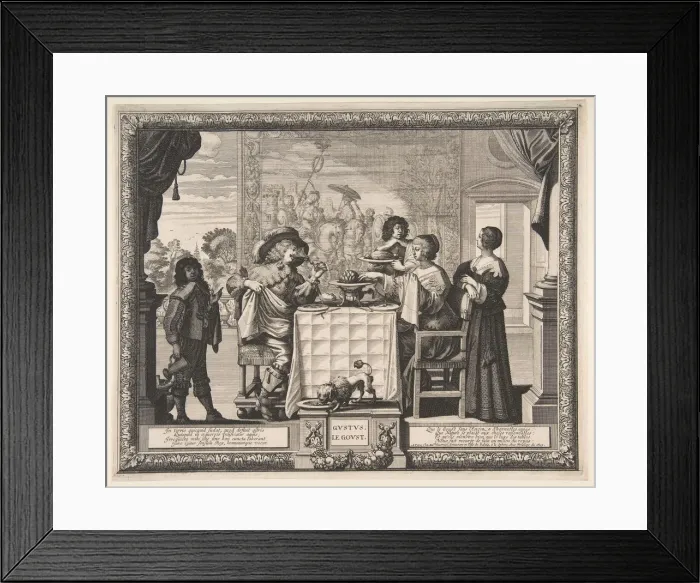 Framed Print : Taste, 1635-38. Creator: Abraham Bosse Framed Print : Taste, 1635-38. Creator: Abraham Bosse