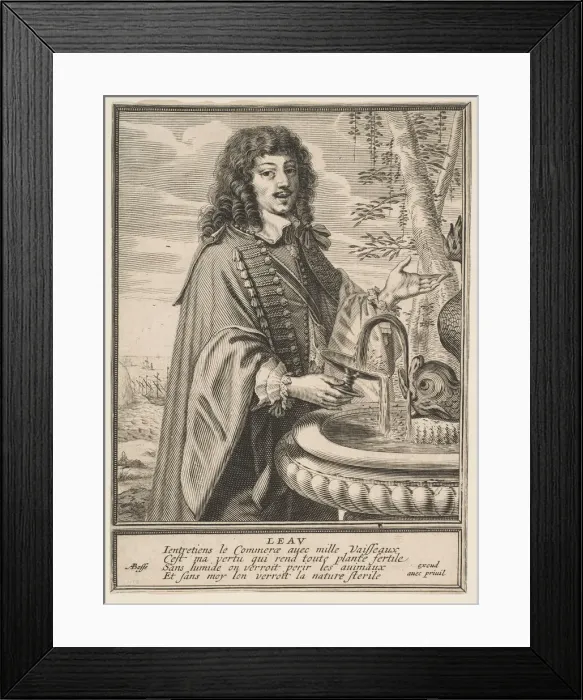 Framed Print : Water, ca. 1630. Creator: Abraham Bosse Framed Print : Water, ca. 1630. Creator: Abraham Bosse