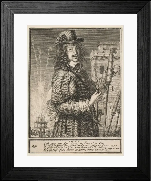 Framed Print : Fire, ca. 1630. Creator: Abraham Bosse Framed Print : Fire, ca. 1630. Creator: Abraham Bosse