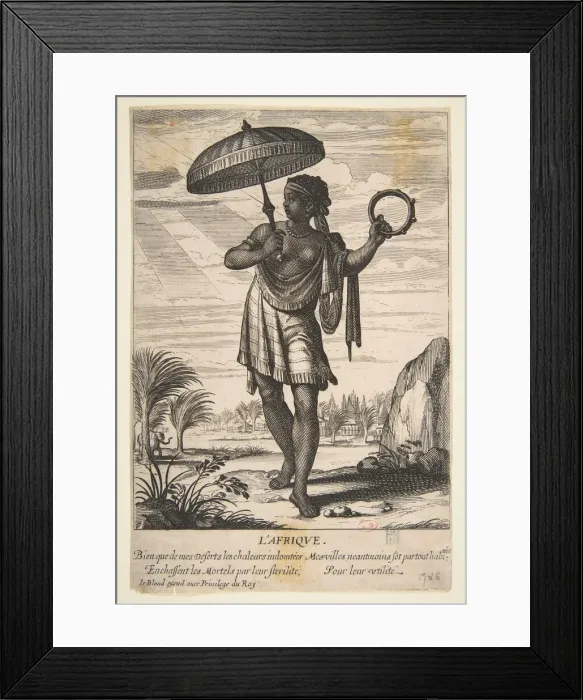 Framed Print : Africa, mid to late 17th century. Creator: Abraham Bosse Framed Print : Africa, mid to late 17th century. Creator: Abraham Bosse