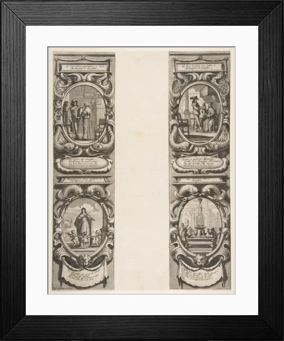 Framed Print : Almanach for 1639: Louis XIII and Anne of Austria entrusting the Kingdom Framed Print : Almanach for 1639: Louis XIII and Anne of Austria entrusting the Kingdom