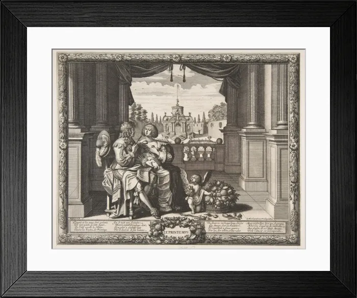 Framed Print : Spring, 1635-37. Creator: Abraham Bosse Framed Print : Spring, 1635-37. Creator: Abraham Bosse