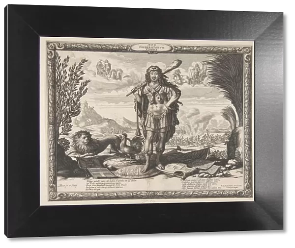 Declaration of War on Spain by Louis XIII: The King as Hercules, ca. 1635