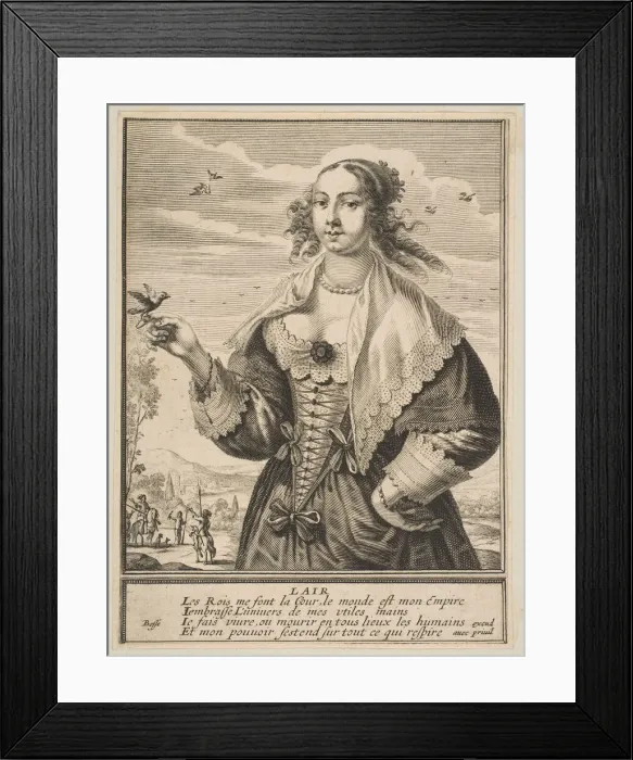 Framed Print : Air, 1630. Creator: Abraham Bosse Framed Print : Air, 1630. Creator: Abraham Bosse