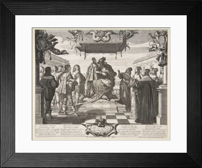 Framed Print : The Joy of France, 1638. Creator: Abraham Bosse Framed Print : The Joy of France, 1638. Creator: Abraham Bosse