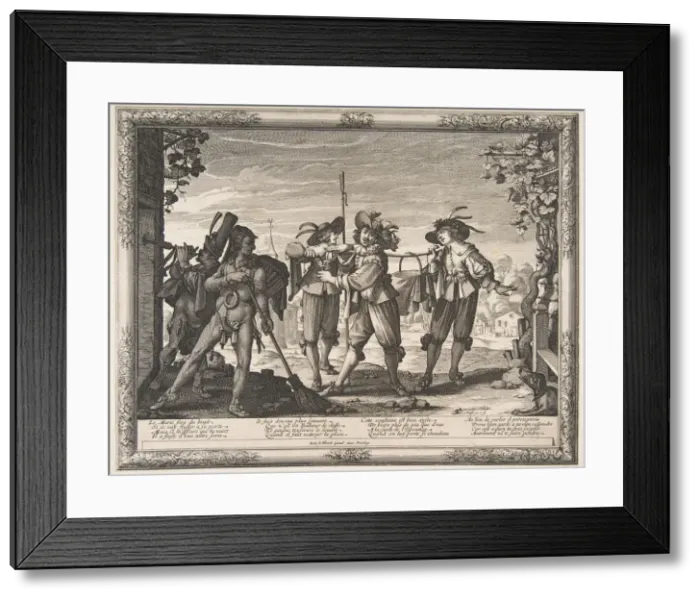 Framed Print : Charivari, ca. 1633. Creator: Abraham Bosse Framed Print : Charivari, ca. 1633. Creator: Abraham Bosse