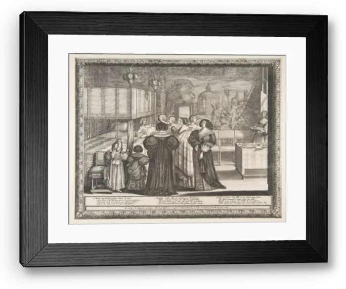 Framed Print : Return from the Christening, 1633. Creator: Abraham Bosse Framed Print : Return from the Christening, 1633. Creator: Abraham Bosse