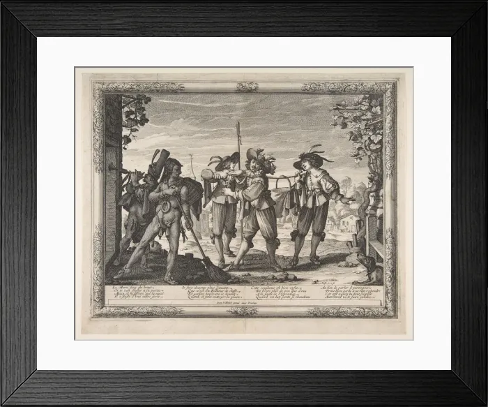 Framed Print : The Hotpot Carried to the Newlyweds; or The Racket, ca. 1633. Creator: Abraham Bosse Framed Print : The Hotpot Carried to the Newlyweds; or The Racket, ca. 1633. Creator: Abraham Bosse