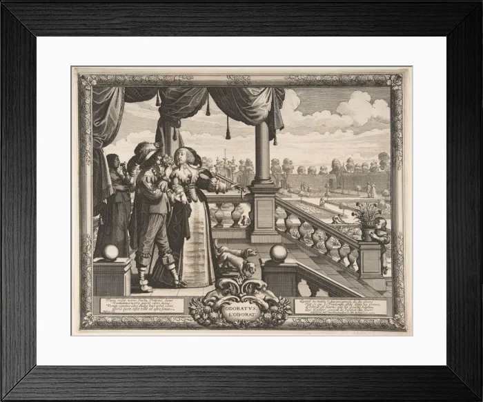 Framed Print : Smell, ca. 1638. Creator: Abraham Bosse Framed Print : Smell, ca. 1638. Creator: Abraham Bosse