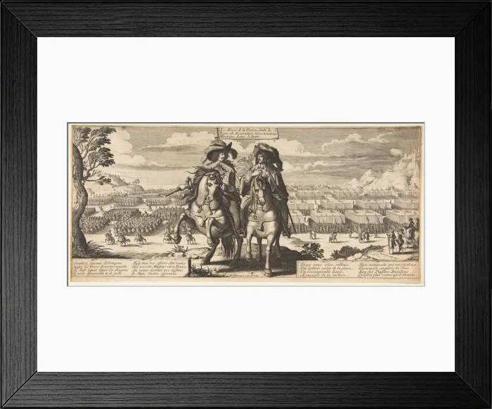 Framed Print : The French Forces: Louis XIII and Gaston d Orleans, ca. 1630. Creator: Abraham Bosse Framed Print : The French Forces: Louis XIII and Gaston d Orleans, ca. 1630. Creator: Abraham Bosse