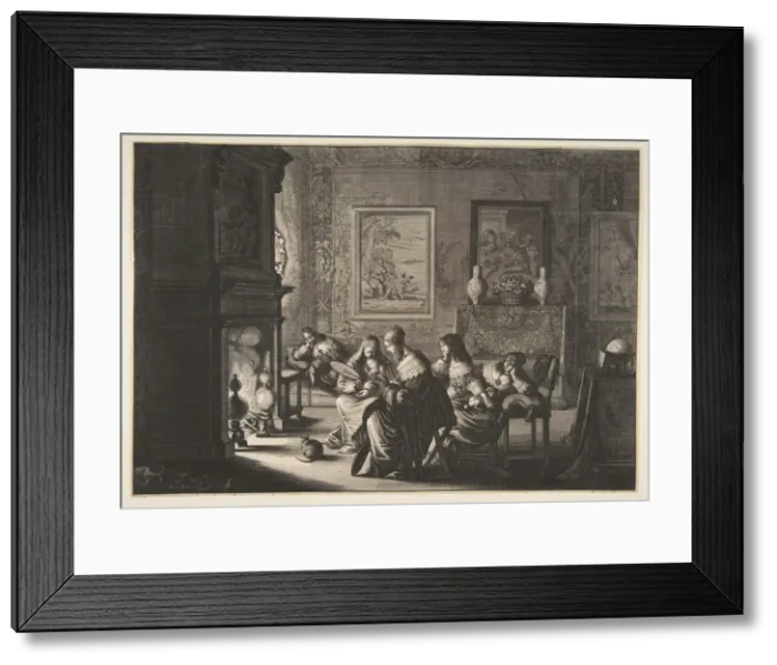Framed Print : Foolish Virgins Sleeping (Les Vierges folles sommolent en attendant l arrivé Framed Print : Foolish Virgins Sleeping (Les Vierges folles sommolent en attendant l arrivé