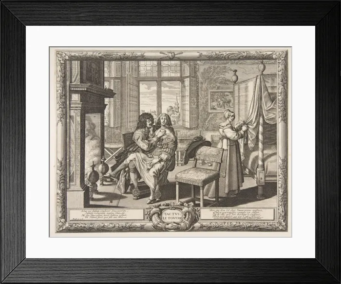 Framed Print : Touch (Le Toucher), ca. 1638. Creator: Abraham Bosse Framed Print : Touch (Le Toucher), ca. 1638. Creator: Abraham Bosse